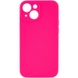 Чохол Silicone Case Full Camera Protective (AA) NO LOGO для Apple iPhone 13 (6.1"), Рожевий / Barbie pink