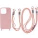 Чехол TPU two straps California для Apple iPhone 12 Pro / 12 (6.1") Розовый / Pink Sand