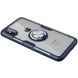 TPU+PC чехол Deen CrystalRing for Magnet (opp) для Apple iPhone X / XS (5.8") Бесцветный / Темно-синий