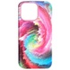 Шкіряний чохол Colour Splash with MagSafe для Apple iPhone 14 (6.1"), Pink / Blue