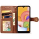 Кожаный чехол книжка GETMAN Gallant (PU) для Samsung Galaxy A51 Коричневый