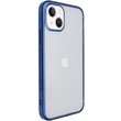 Прозорий силіконовий чохол глянсове окантування Full Camera для Apple iPhone 13 mini (5.4"), Синій
