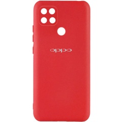 Чохол Silicone Cover My Color Full Camera (A) для Oppo A15s / A15, Червоний / Red