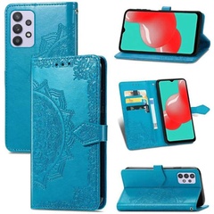 Кожаный чехол (книжка) Art Case с визитницей для Samsung Galaxy A23 4G Синий