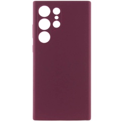 Чехол Silicone Cover Lakshmi Full Camera (AAA) для Samsung Galaxy S25 Ultra Бордовый / Plum