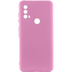Чохол Silicone Cover Lakshmi Full Camera (A) для Motorola Moto E40, Рожевий / Pink