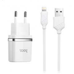 СЗУ Hoco C11 USB Charger 1A (+кабель microUSB 1м) Белый