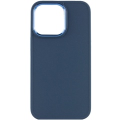 TPU чехол Bonbon Metal Style для Apple iPhone 14 Pro Max (6.7") Синий / Denim Blue