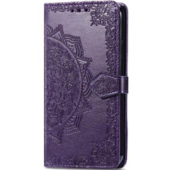 Кожаный чехол (книжка) Art Case с визитницей для Xiaomi Redmi A3 Фиолетовый