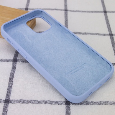 Чехол Silicone Case Full Protective (AA) для Apple iPhone 14 (6.1") Голубой / Lilac Blue