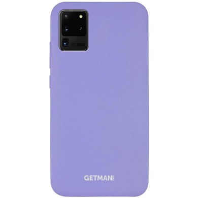 Чехол Silicone Cover GETMAN for Magnet для Samsung Galaxy S20 Ultra Сиреневый / Dasheen
