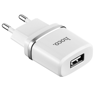 МЗП Hoco C11 USB Charger 1A (+ кабель microUSB 1м), Білий