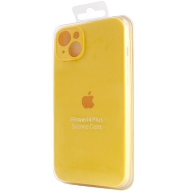 Чохол Silicone Case Full Camera Protective (AA) для Apple iPhone 15 Plus (6.7"), Жовтий / Yellow
