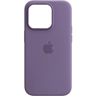 Чехол Silicone case (AAA) full with Magsafe and Animation для Apple iPhone 14 Pro Max (6.7") Фиолетовый / Iris