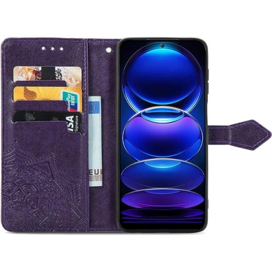 Шкіряний чохол (книжка) Art Case з візитницею для Xiaomi Redmi A3, Фіолетовий