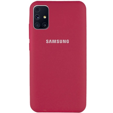 Чохол Silicone Cover Full Protective (AA) для Samsung Galaxy M31s, Красный / Rose Red