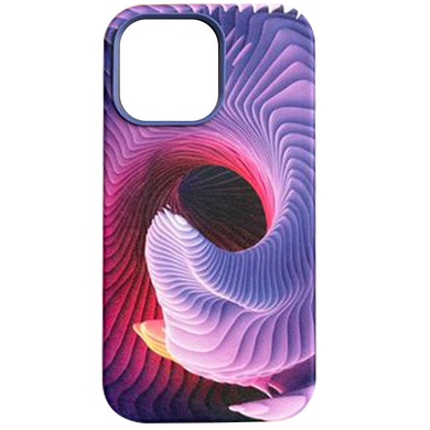 Кожаный чехол Colour Splash with MagSafe для Apple iPhone 14 (6.1") Purple / Pink