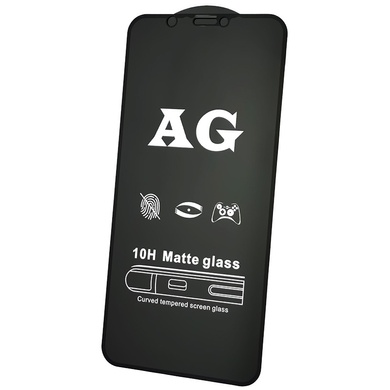 Защитное стекло 2.5D CP+ (full glue) Matte для Apple iPhone 12 Pro / 12 (6.1") Черный