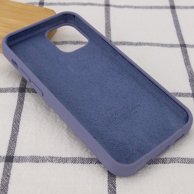 Чехол Silicone Case Full Protective (AA) для Apple iPhone 13 Pro (6.1") Серый / Lavender Gray