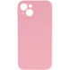 Чехол Silicone Case Full Camera Protective (AA) NO LOGO для Apple iPhone 14 (6.1") Розовый / Light pink