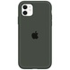 Чехол Silicone Case Full Protective (AA) для Apple iPhone 11 (6.1") Зеленый / Dark green
