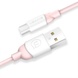 Дата кабель USAMS US-SJ247 Ice-cream series USB to MicroUSB (1m), Рожевий