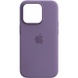 Чехол Silicone case (AAA) full with Magsafe and Animation для Apple iPhone 14 Pro Max (6.7") Фиолетовый / Iris