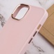 TPU чохол Bonbon Metal Style для Apple iPhone 11 (6.1"), Рожевий / Light pink
