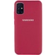 Чехол Silicone Cover Full Protective (AA) для Samsung Galaxy M31s Красный / Rose Red