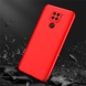 Пластиковая накладка GKK LikGus 360 градусов (opp) для Xiaomi Redmi Note 9 / Redmi 10X Красный