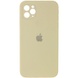 Чехол Silicone Case Square Full Camera Protective (AA) для Apple iPhone 11 Pro Max (6.5") Бежевый / Antigue White