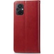 Шкіряний чохол книжка GETMAN Gallant (PU) для Xiaomi Poco M5, Червоний