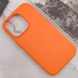 Шкіряний чохол Leather Case (AAA) with MagSafe and Animation для Apple iPhone 14 Pro Max (6.7"), orange