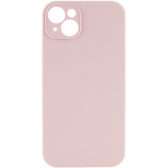 Чохол Silicone Case Full Camera Protective (AA) NO LOGO для Apple iPhone 14 (6.1"), Рожевий / Pink Sand