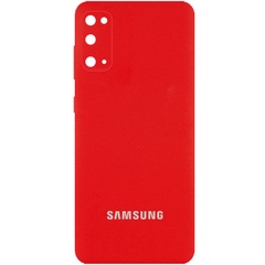 Чехол Silicone Cover Full Camera (AA) для Samsung Galaxy S20+ Красный / Red
