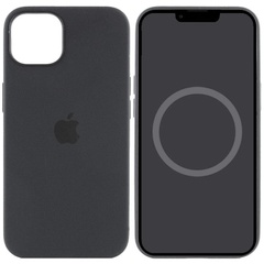 Чехол Silicone case (AAA) full with Magsafe and Animation для Apple iPhone 15 Pro Max (6.7") Черный / Black