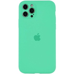Чохол Silicone Case Full Camera Protective (AA) для Apple iPhone 13 Pro (6.1"), Зелений / Spearmint