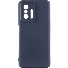 Чохол Silicone Cover Lakshmi Full Camera (AA) для Xiaomi 11T / 11T Pro, Синій / Midnight Blue