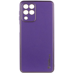 Кожаный чехол Xshield для Samsung Galaxy M33 5G Фиолетовый / Dark Purple
