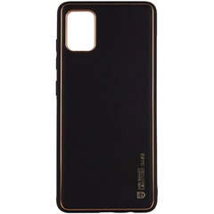 Кожаный чехол Xshield для Xiaomi Redmi Note 10 / Note 10s Черный / Black