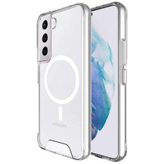 Чохол TPU Space Case with MagSafe для Samsung Galaxy S21 FE, Прозрачный