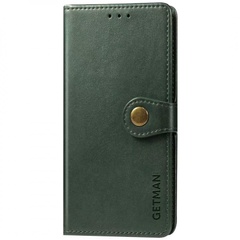 Шкіряний чохол книжка GETMAN Gallant (PU) для Samsung Galaxy A03s, Зелений