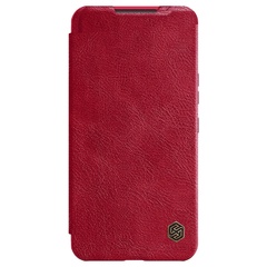 Кожаный чехол (книжка) Nillkin Qin Pro Camshield для Samsung Galaxy S23+ Красный