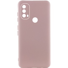 Чехол Silicone Cover Lakshmi Full Camera (A) для Motorola Moto E40 Розовый / Pink Sand