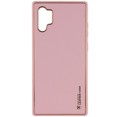 Кожаный чехол Xshield для Samsung Galaxy Note 10 Plus Розовый / Pink
