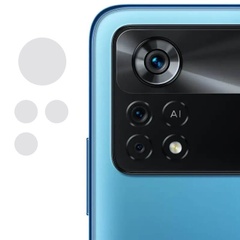 Гнучке захисне скло 0.18mm на камеру (тех.пак) для Xiaomi Poco X4 Pro 5G, Прозрачный