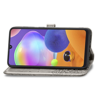 Кожаный чехол (книжка) Art Case с визитницей для Xiaomi Poco X5 Pro 5G / Redmi Note 12 Pro 5G Серый