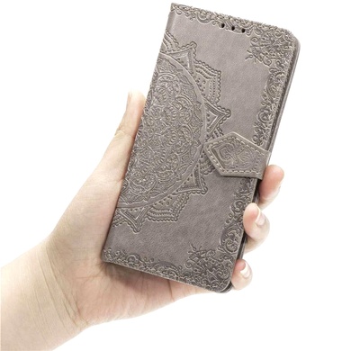 Шкіряний чохол (книжка) Art Case з візитницею для Xiaomi Redmi A1 / A2, Сірий