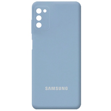 Чохол Silicone Cover Full Camera (AA) для Samsung Galaxy A03s, Блакитний / Lilac Blue