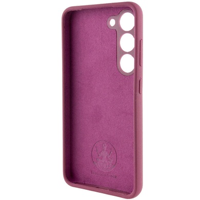 Чохол Silicone Cover Lakshmi Full Camera (AAA) with Logo для Samsung Galaxy S24, Бордовый / Plum